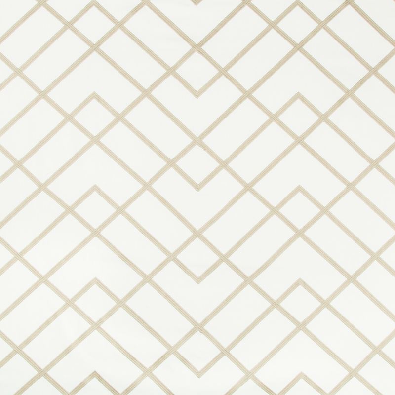 Sample 35299.11.0 Tapeley Linen White Multipurpose Geometric Fabric by Kravet Basics