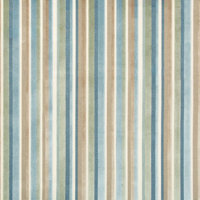 Sample 35302.15.0 Bodenham Ocean Blue Upholstery Stripes Fabric by Kravet Basics