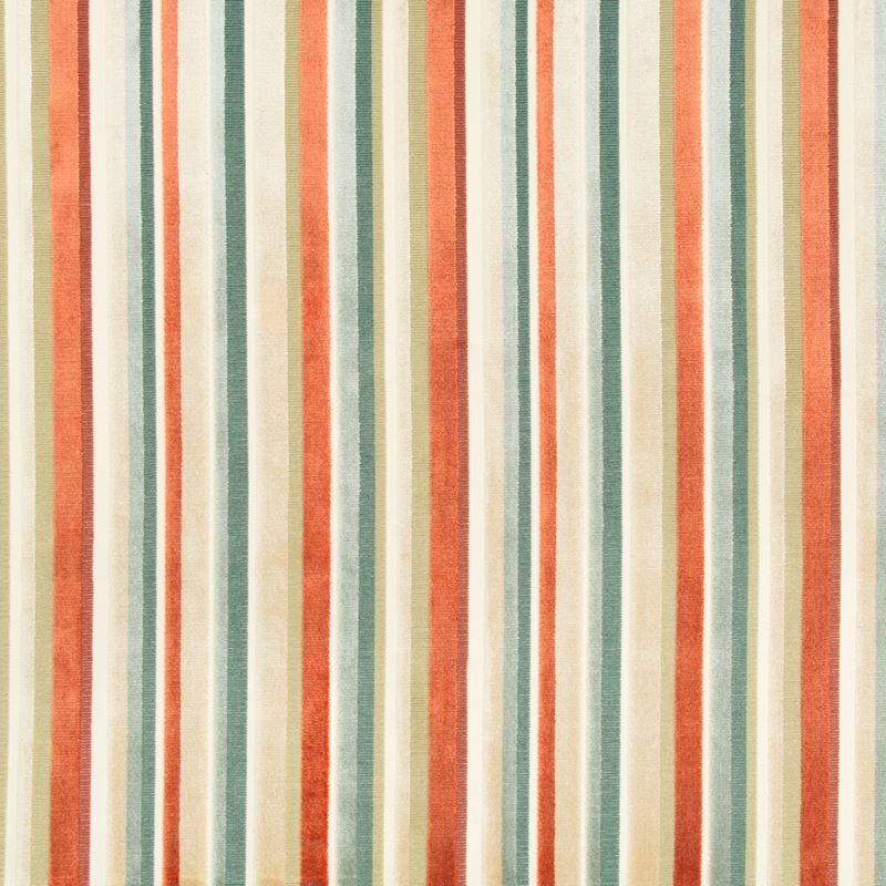 Sample 35302.24.0 Bodenham Apricot Rust Upholstery Stripes Fabric by Kravet Basics