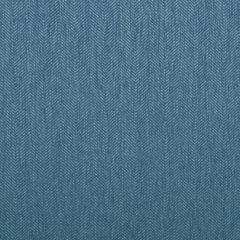 Sample 35361.505.0 Blue Upholstery Herringbone Tweed Fabric by Kravet Smart