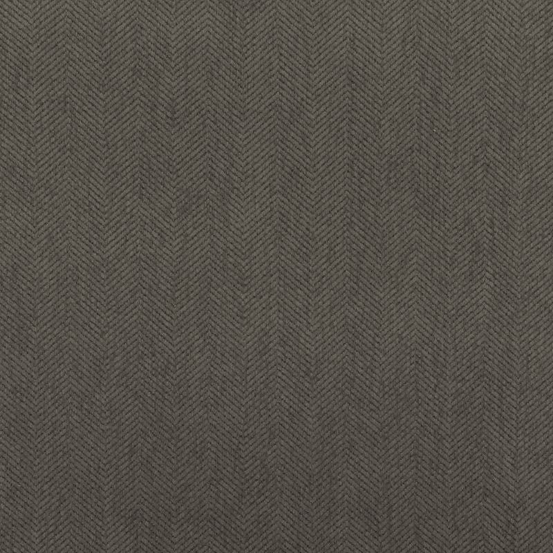 Sample 35361.821.0 Charcoal Upholstery Herringbone Tweed Fabric by Kravet Smart