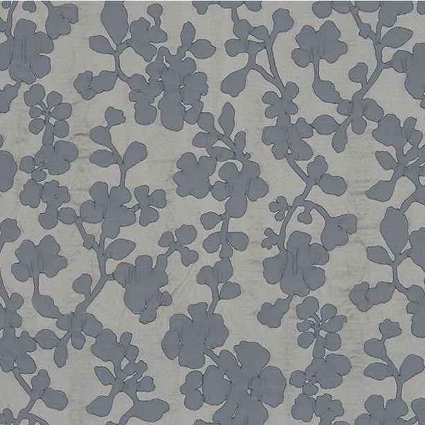 Sample 3548.52.0 Chloe Vapor Slate Drapery Botanical Foliage Fabric by Kravet Basics
