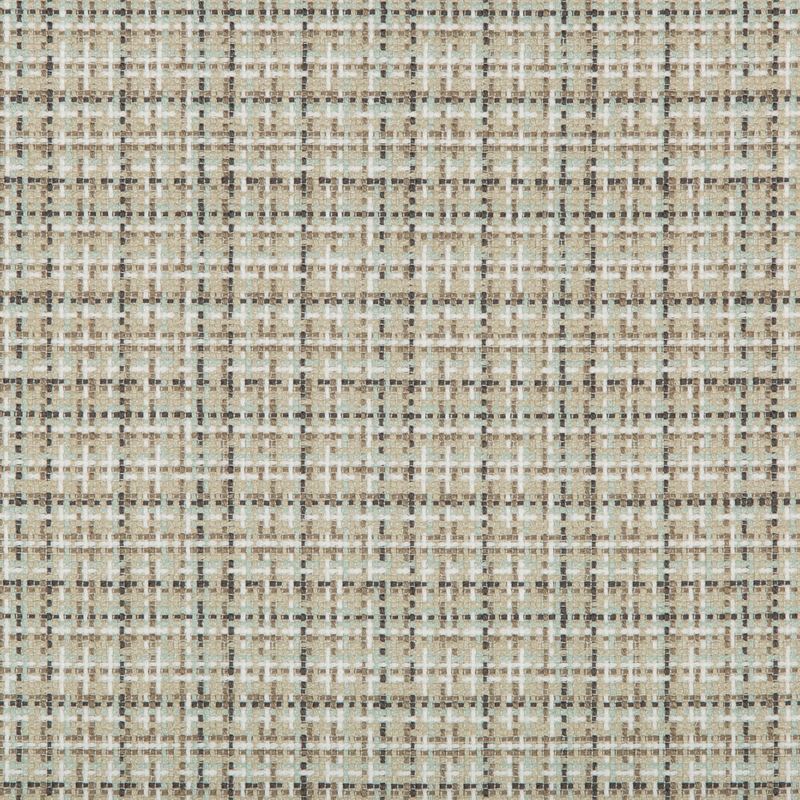 Sample 35537.316.0 Checkerton Pebble White Multipurpose Check Houndstooth Fabric by Kravet Basics