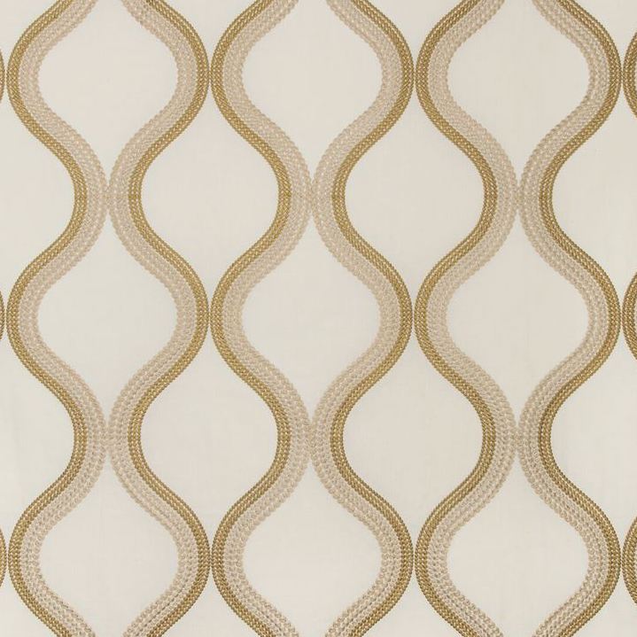 Sample 35553.1416.0 Wandering White Modern/Contemporary Kravet Couture Fabric