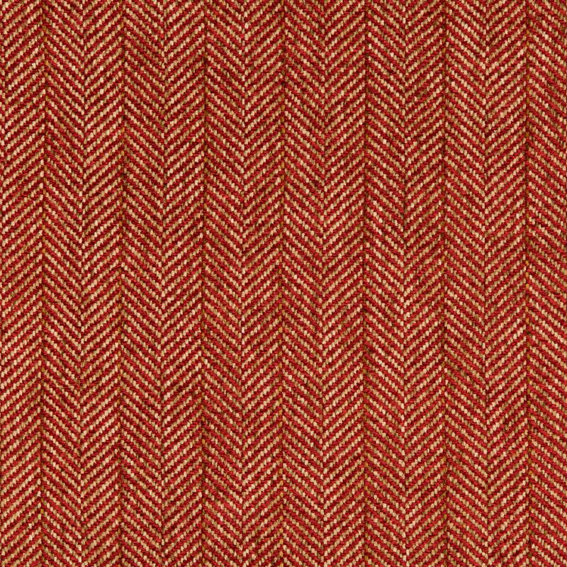 Sample 35776.19.0 Red Herringbone Kravet Basics Fabric