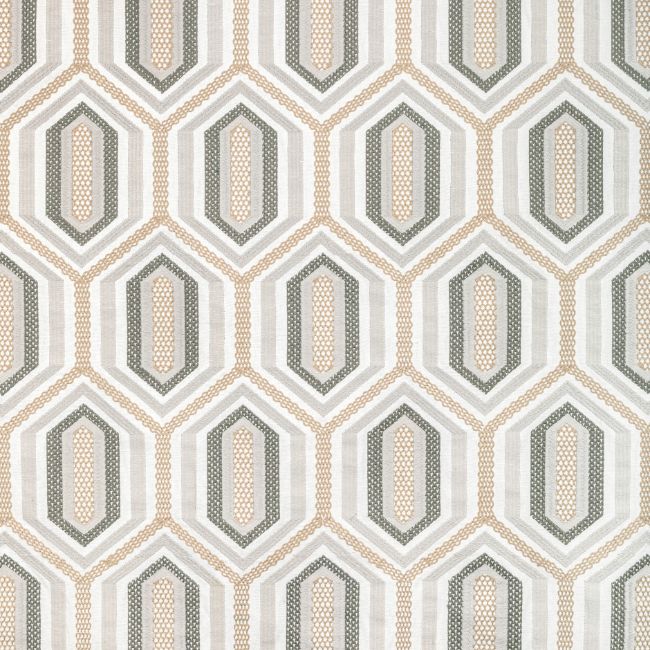 Sample - 36368.1611.0 | Kaleidoscope Emb, Corey Damen Jenkins Trad Nouveau - Kravet Couture Fabric
