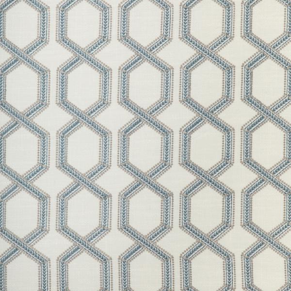 Sample - 37164-511 | Kravet Basics, Modern Embroideries Iii - Kravet Basics Fabric - 37164.511.0
