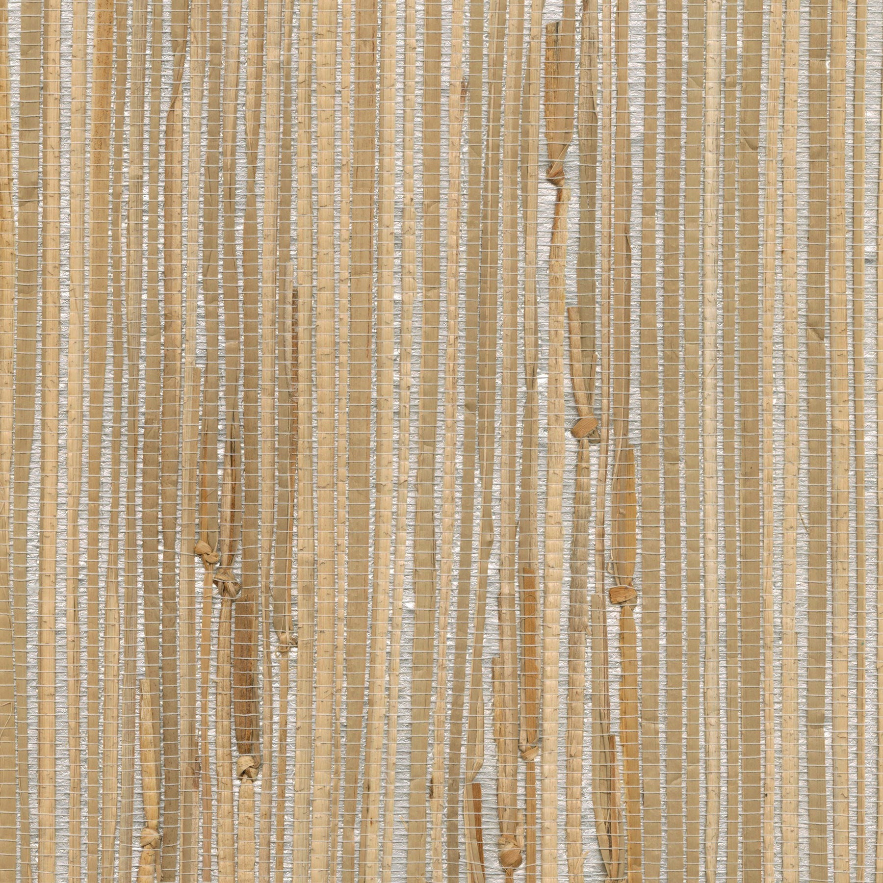 Acquire 4018-0031 Grasscloth Portfolio Tereza Silver Foil Grasscloth Silver by Advantage