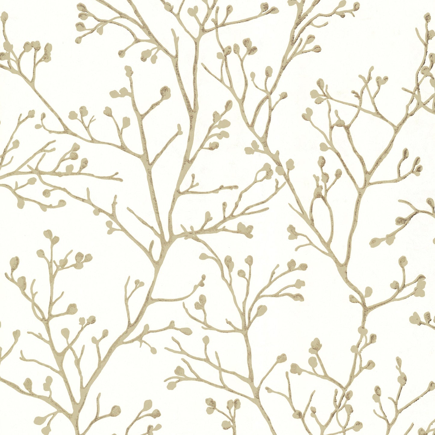 Purchase 4019-86454 Lustre, Koura Cream Budding Branches by A-Street Prints Wallpaper