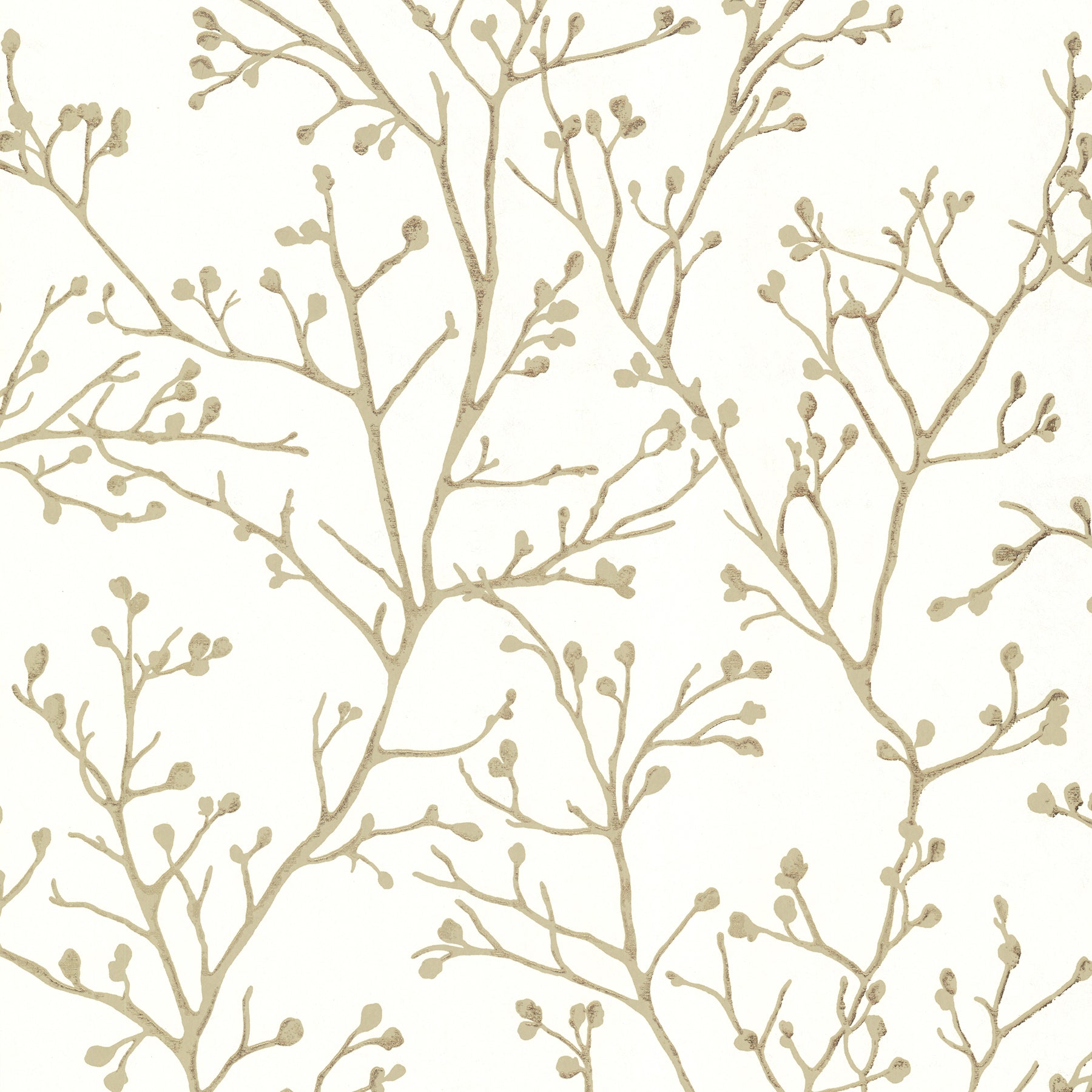 Purchase 4019-86454 Lustre, Koura Cream Budding Branches by A-Street Prints Wallpaper