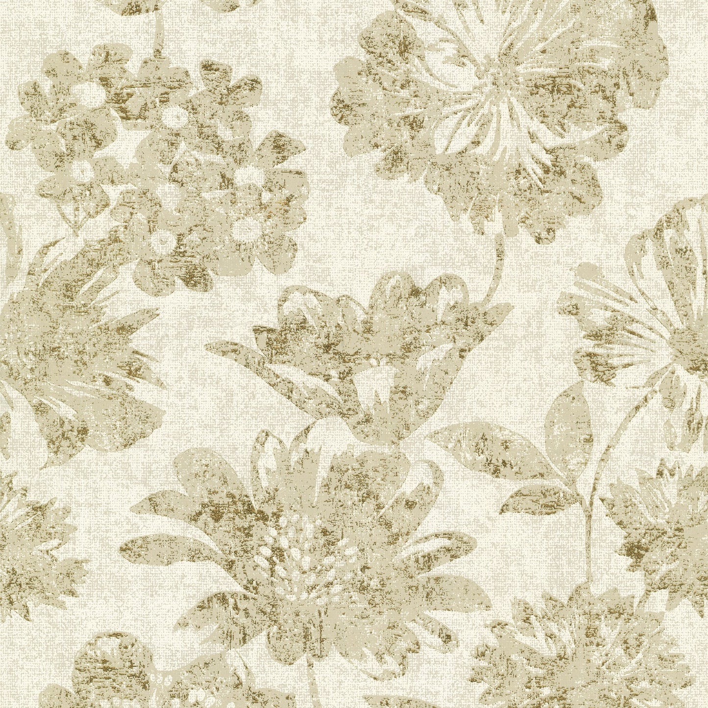 Purchase 4019-86460 Lustre, Kala Gold Floral by A-Street Prints Wallpaper