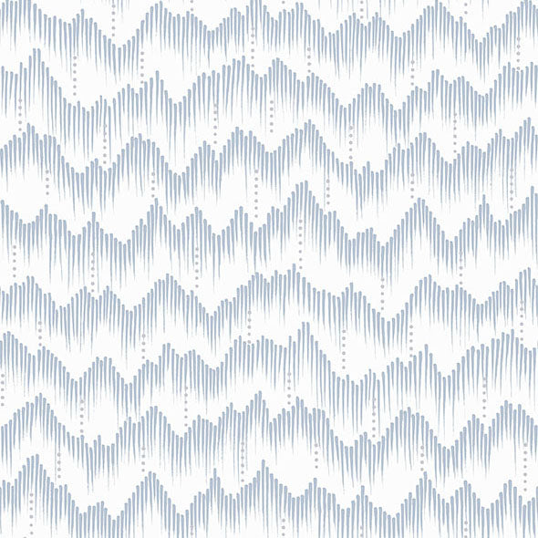 Purchase 4034-26777 A-Street Wallpaper, Holmby Light Blue Brushstroke Zigzag - Scott Living III