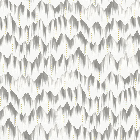 Purchase 4034-26779 A-Street Wallpaper, Holmby Grey Brushstroke Zigzag - Scott Living III