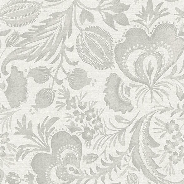 Purchase 4034-26780 A-Street Wallpaper, Culver Grey Jacobean - Scott Living III