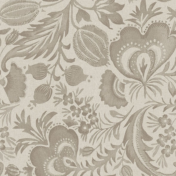 Purchase 4034-26782 A-Street Wallpaper, Culver Light Brown Jacobean - Scott Living III