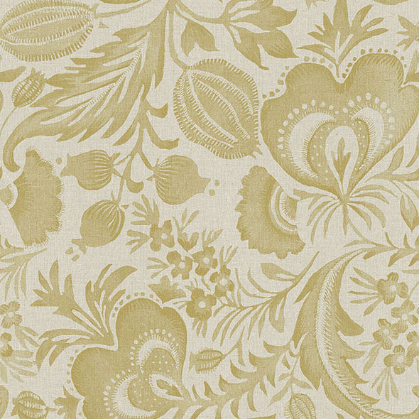 Purchase 4034-26784 A-Street Wallpaper, Culver Mustard Jacobean - Scott Living III
