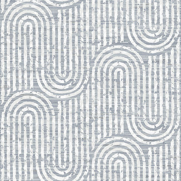 Purchase 4034-26788 A-Street Wallpaper, Trippet Blue Zen Waves - Scott Living III