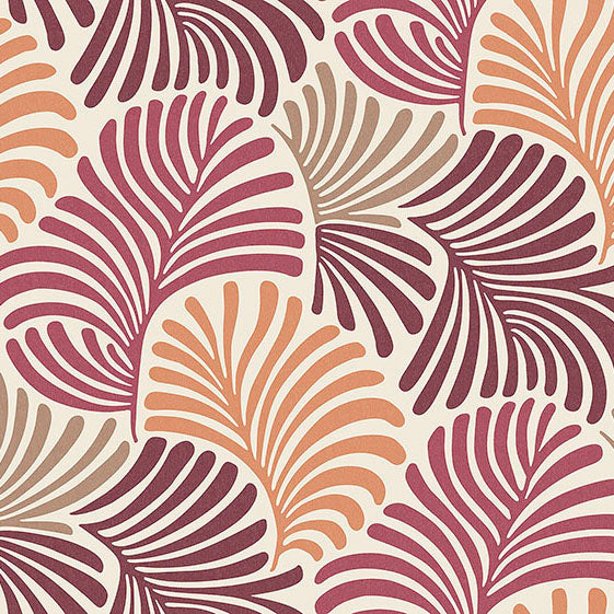 Purchase 4034-72128 A-Street Wallpaper, Trousdale Rasberry Fanning Flora - Scott Living III
