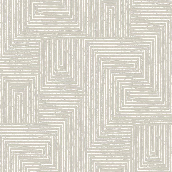 Purchase 4034-72141 A-Street Wallpaper, Mortenson Light Grey Geometric - Scott Living III