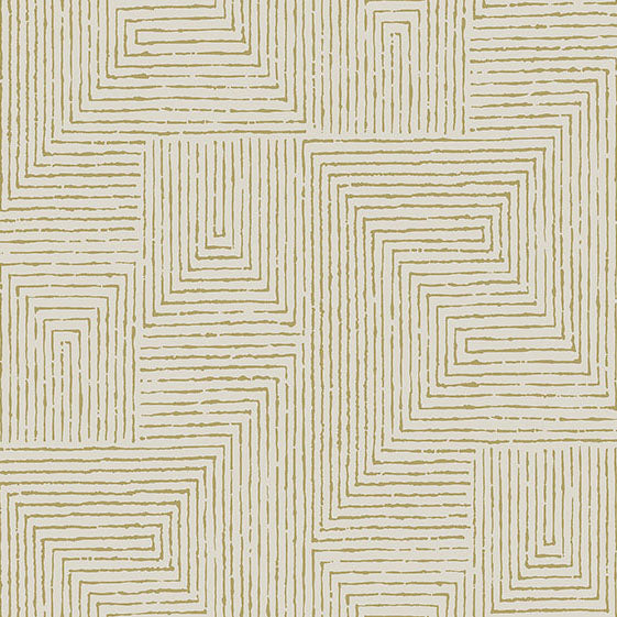 Purchase 4034-72142 A-Street Wallpaper, Mortenson Gold Geometric - Scott Living III