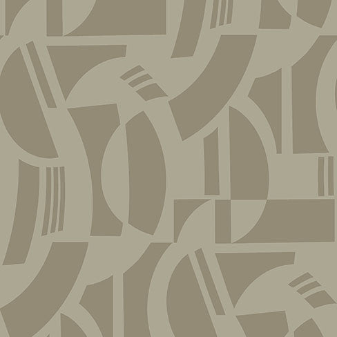Purchase 4034-87383 A-Street Wallpaper, Carter Light Brown Geometric Flock - Scott Living III