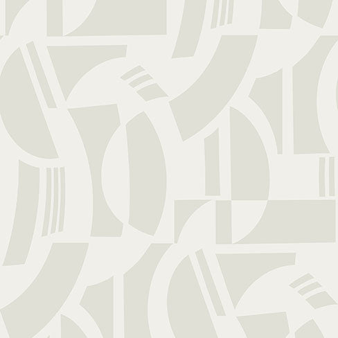 Purchase 4034-87384 A-Street Wallpaper, Carter Cream Geometric Flock - Scott Living III