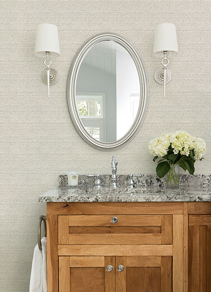 Purchase 4071-70060 Advantage Wallpaper, Balantine Neutral Weave - Blue Heron1
