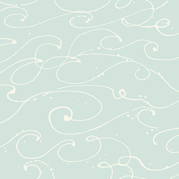 Purchase 4071-71009 Advantage Wallpaper, Kuroshio Aqua Ocean Wave - Blue Heron