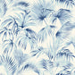 Purchase 4071-71016 Advantage Wallpaper, Manaus Blue Palm Frond - Blue Heron