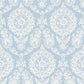 Purchase 4071-71019 Advantage Wallpaper, Helm Damask Light Blue Floral Medallion - Blue Heron