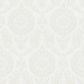 Purchase 4071-71021 Advantage Wallpaper, Helm Damask White Floral Medallion - Blue Heron