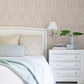 Purchase 4071-71022 Advantage Wallpaper, Helm Damask Blush Floral Medallion - Blue Heron12