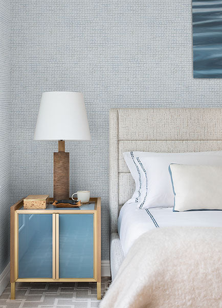 Purchase 4071-71030 Advantage Wallpaper, Wellen Light Blue Abstract Rope - Blue Heron12
