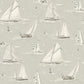 Purchase 4071-71036 Advantage Wallpaper, Leeward Light Grey Sailboat - Blue Heron