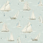 Purchase 4071-71037 Advantage Wallpaper, Leeward Aqua Sailboat - Blue Heron