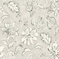 Purchase 4071-71039 Advantage Wallpaper, Plumeria Grey Floral Trail - Blue Heron