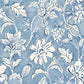 Purchase 4071-71040 Advantage Wallpaper, Plumeria Blue Floral Trail - Blue Heron