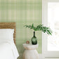 Purchase 4071-71042 Advantage Wallpaper, Madras Green Plaid - Blue Heron1