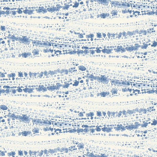 Purchase 4071-71046 Advantage Wallpaper, Rannell Navy Abstract Scallop - Blue Heron