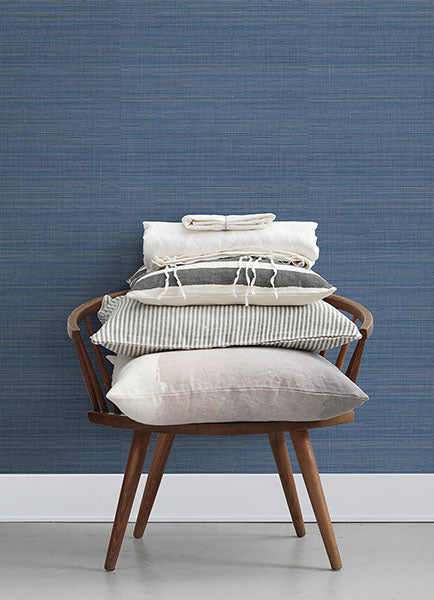 Purchase 4071-71051 Advantage Wallpaper, Spinnaker Navy Netting - Blue Heron12