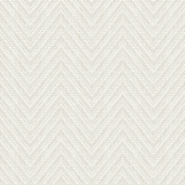 Purchase 4122-26651 A-Street Wallpaper, Glynn Silver Chevron - Terrace