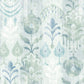 Purchase 4122-27012 A-Street Wallpaper, Pavord Green Floral Shibori - Terrace