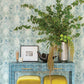 Purchase 4122-27012 A-Street Wallpaper, Pavord Green Floral Shibori - Terrace1