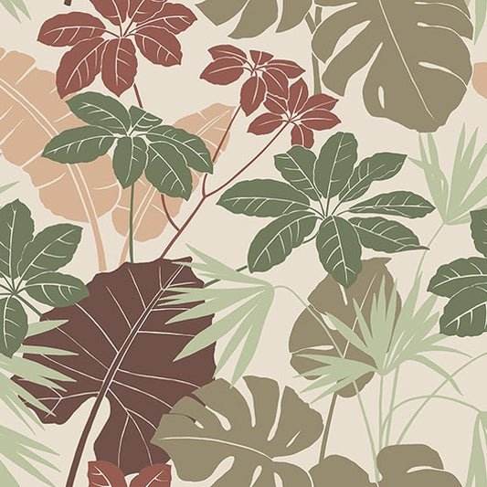 Purchase 4122-72408 A-Street Wallpaper, Medellin Neutral Rainforest Floor - Terrace