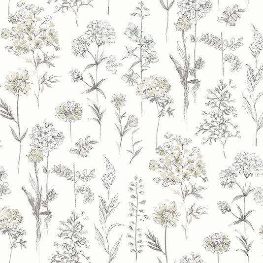 Purchase 4134-72501 Chesapeake Wallpaper, Bergamot Wildflower - Wildflower