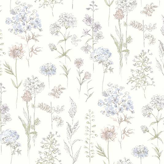 Purchase 4134-72504 Chesapeake Wallpaper, Bergamot Wildflower - Wildflower