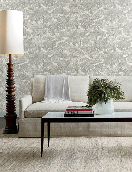 Purchase 4134-72560 Chesapeake Wallpaper, Spinney Toile - Wildflower12