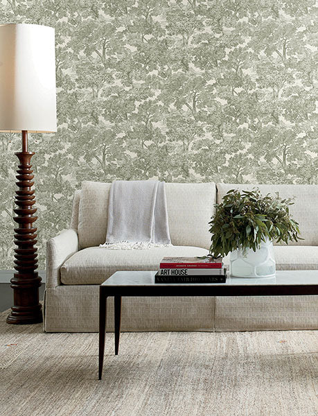 Purchase 4134-72561 Chesapeake Wallpaper, Spinney Toile - Wildflower12