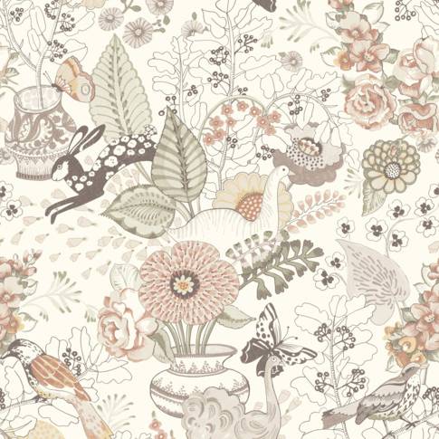 Purchase 4135-12807 A-Street Wallpaper, Whimsy Coral Fauna - Whimsy