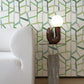 Purchase 4135-25847 A-Street Wallpaper, Tate Green Geometric Linen - Whimsy12